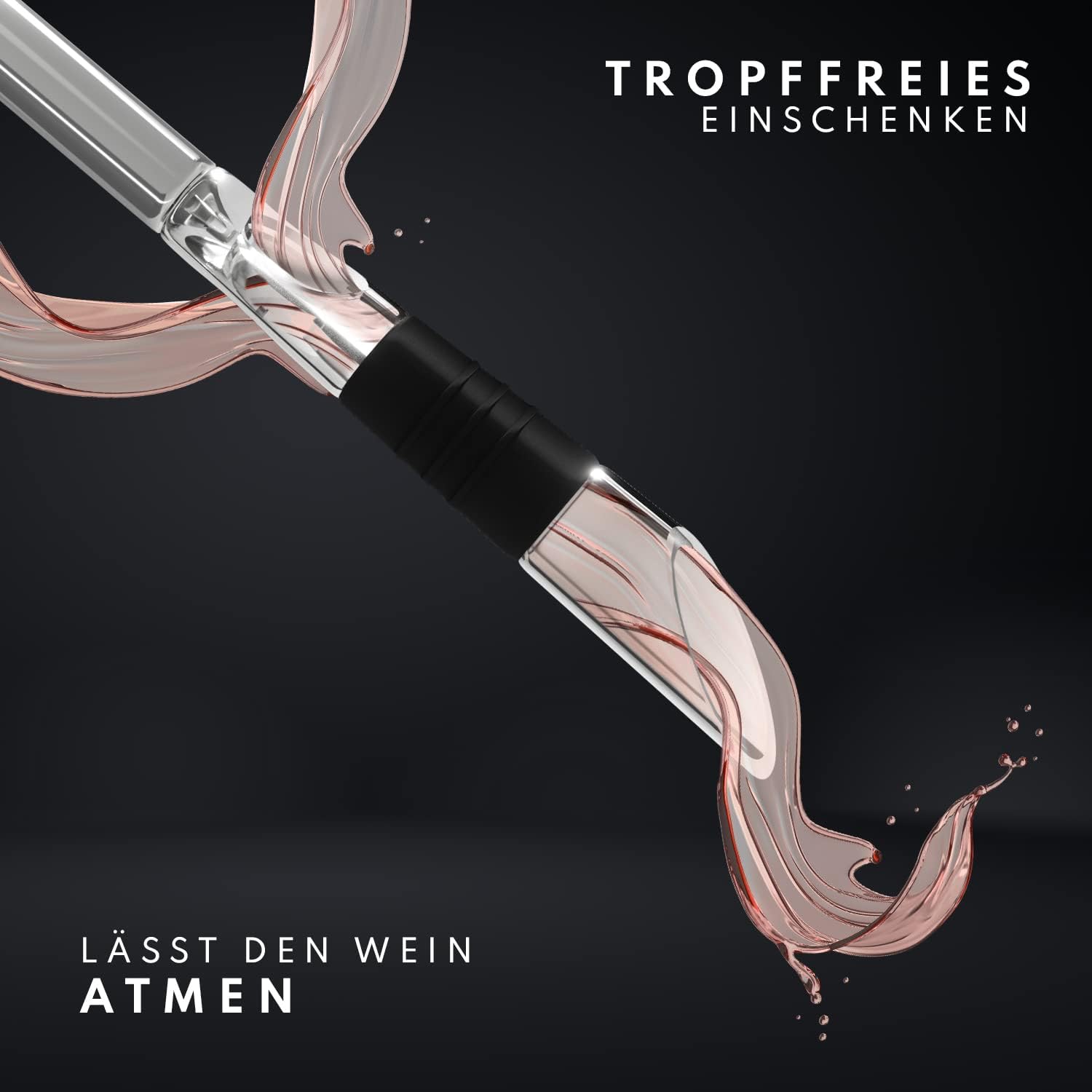 KITCHENMAPE Weinkühlstab mit Ausgießer – 2 Stück, Geschenke für Weinliebhaber