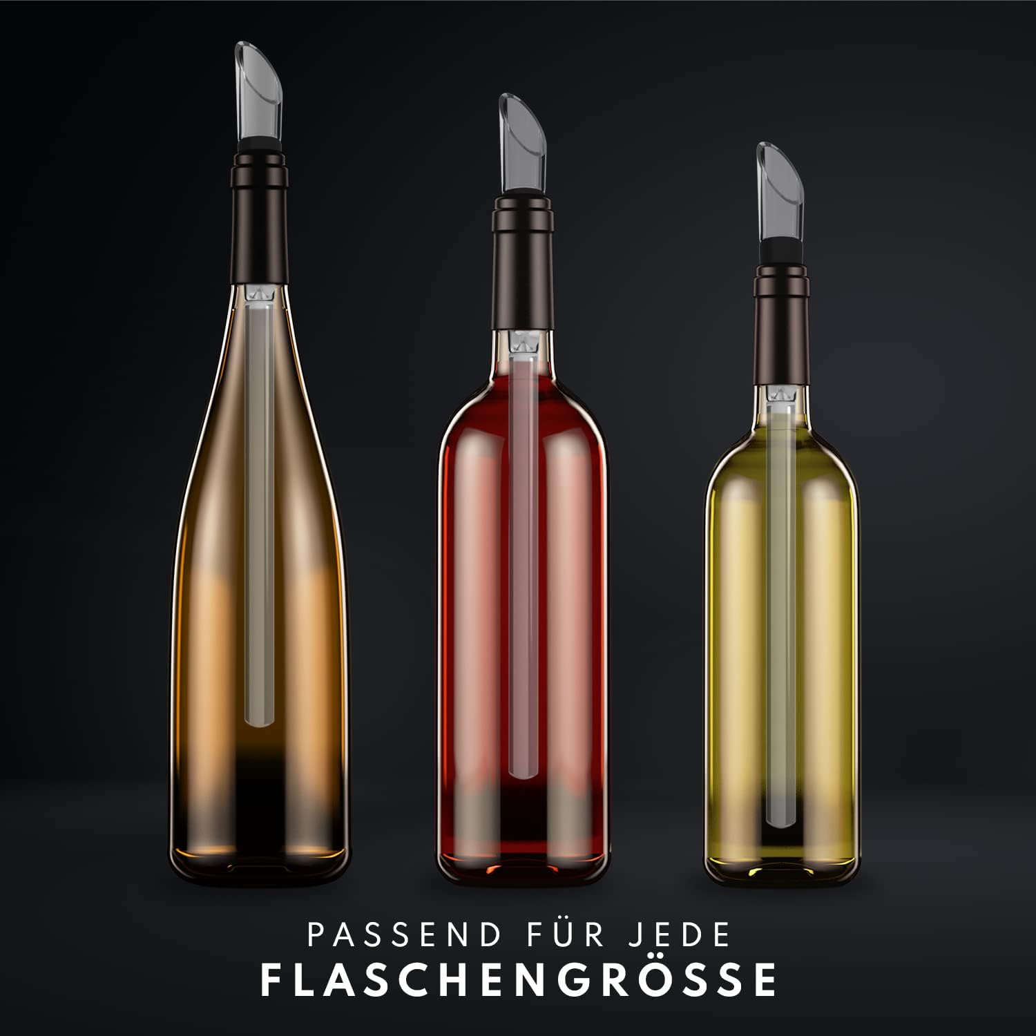 KITCHENMAPE Weinkühlstab mit Ausgießer – 2 Stück, Geschenke für Weinliebhaber