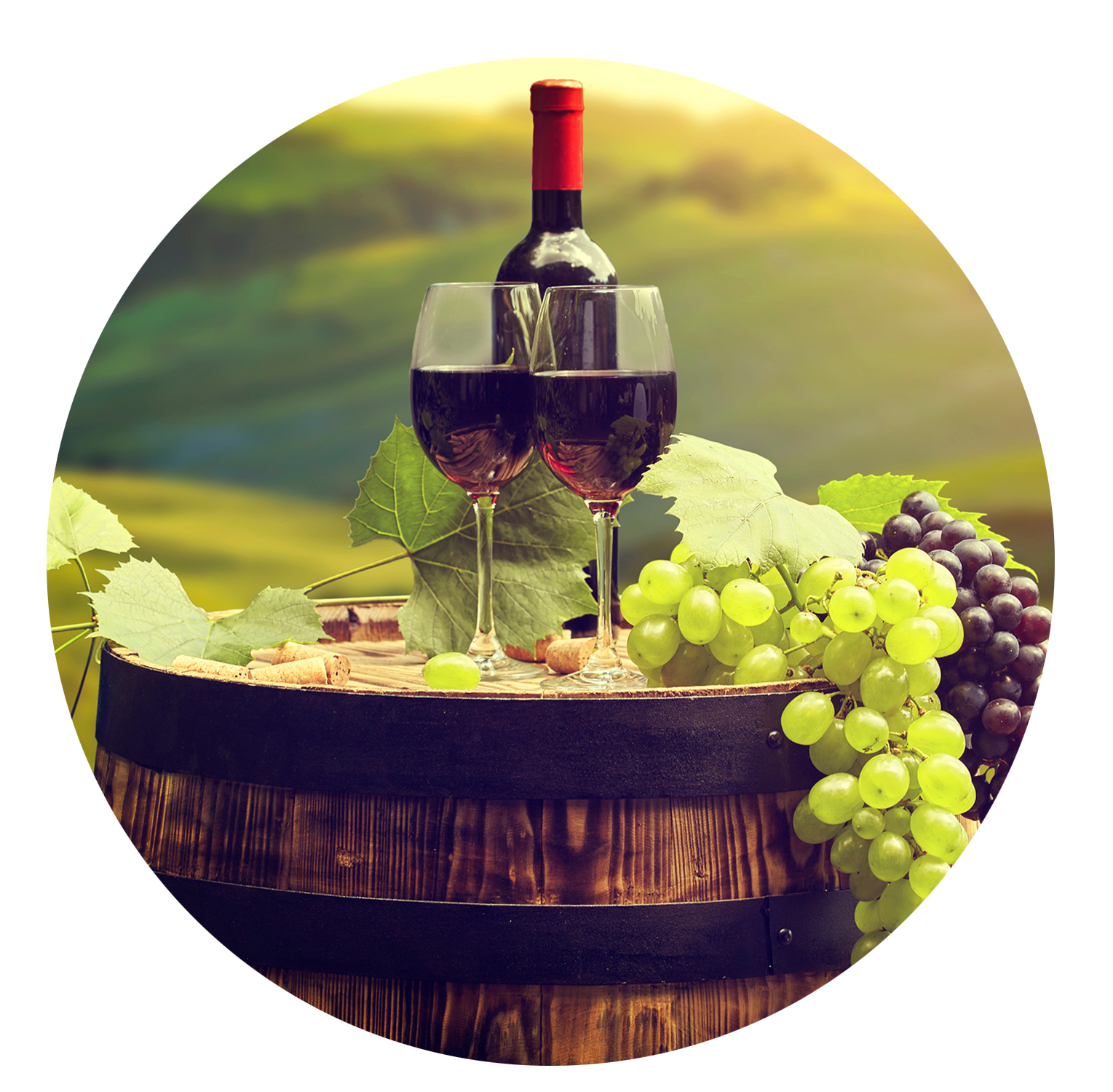 Verschiedene Weinsorten