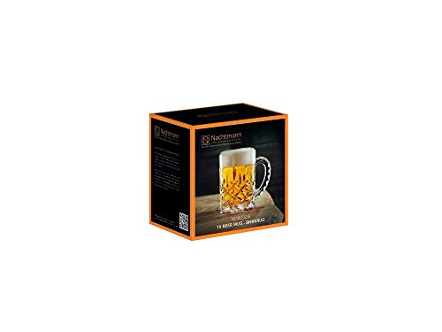 Spiegelau & Nachtmann, Bierkrug mit Schliffdekoration, Kristallglas, 600ml