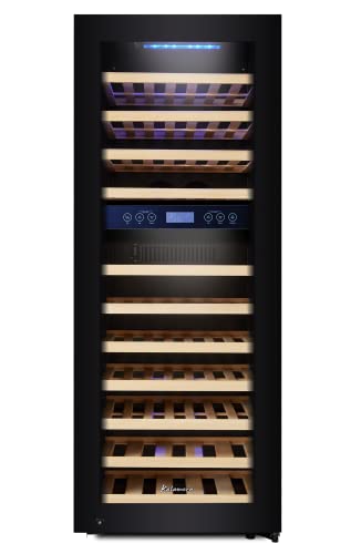 Kalamera Weinkühlschrank 2 Zonen für 73 Flaschen