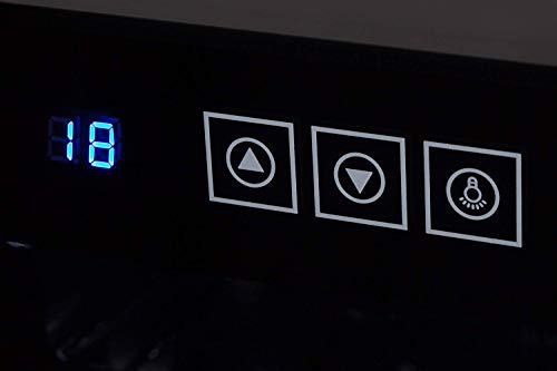 CAMRY Weinkühlschrank 33 Liter für 12 Flasche Weinkühler mit LED Beleuchtung
