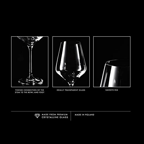 Krosno Rot-Weingläser, 6er set, 490ml, Rotweingläser, spülmaschinenfest