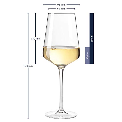 Leonardo Puccini Gläser, 18er Set, Kristallglas, je 6 für Sekt, Rotwein, Weißwein