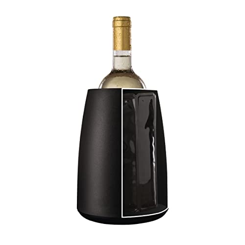Vacu Vin Aktiv Weinkühler Elegant, Schwarz, Kunststoff