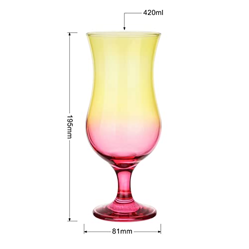 Glasmark KROSNO, 420ml, Set von 6, Glas für alkoholische Cocktails, Longdrinkgläser