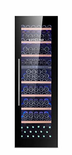 BODEGA43-100 Großer Einbau Weinkühlschrank, Weinklimaschrank mit 2 Zonen und 100 Flaschen Kapazität