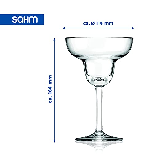 SAHM Margarita Gläser, 6er Set, 270ml, Cocktailgläser Set