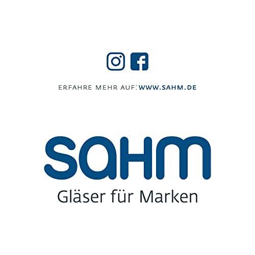 Sahm Bauchiges Gin Gläser Set, 6 Stück, große Ballon Gläser, Spülmaschinenfest