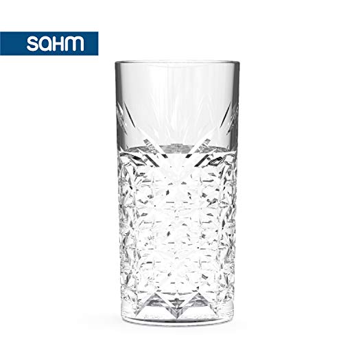 SAHM Gläser Set 6 teilig, 450ml, Trinkgläser Set, Gin Tonic Gläser