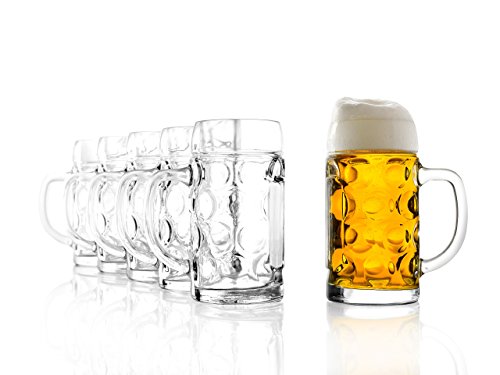 STÖLZLE OBERGLAS ISAR Maßkrug 0,5l, Original Oktoberfest, 6er Set