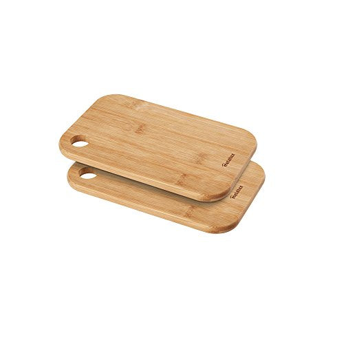 Schneidebretter 2er-Set 22x14x1, 0 cm Bambus