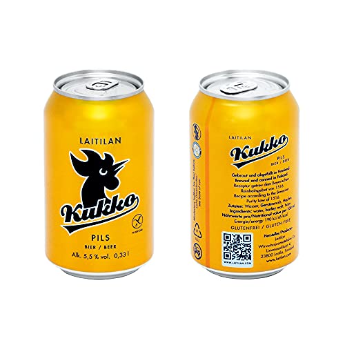 KUKKO PILS (24 X 0,33 L) EINWEG | Finnisches Bier im tragbaren Party-Pack