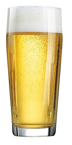 Arcoroc, Willi Willibecher, Bierglas, 630ml, mit Füllstrich bei 0,5l, Glas, transparent, 12 Stück