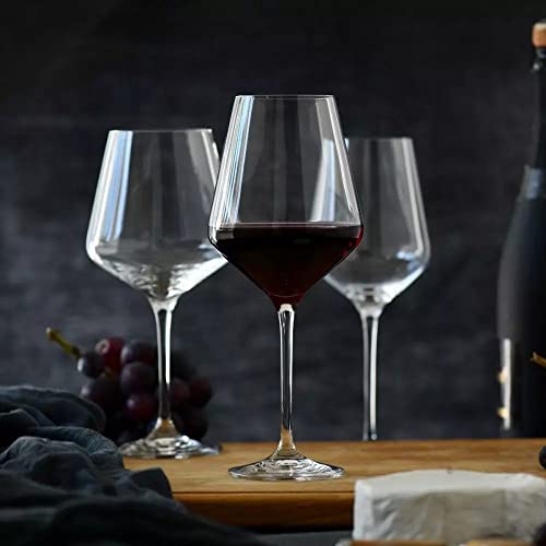 Krosno Rot-Weingläser, 6er set, 490ml, Rotweingläser, spülmaschinenfest
