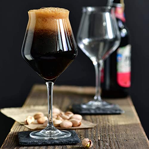 Krosno Bier-Tulpen, Bier-Gläser, Set von 6, 420ml, Avant-Garde Kollektion, Spülmaschinenfest