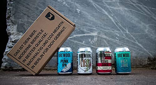 BrewDog Probierset, Craft Bier Set, EINWEG 4 x 0.33L