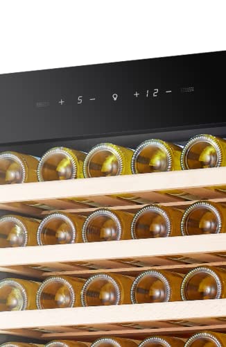 Kalamera Weinkühlschrank für bis zu 84 Flaschen, 266 Liter, LED-Innenbeleuchtung