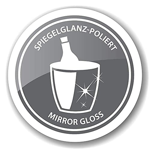 EDZARD Champagner Kühler Cadiz (Ø 43 cm, groß) aus Edelstahl