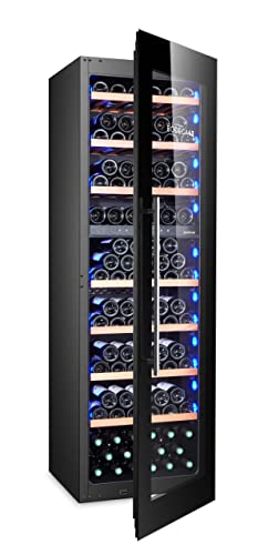 BODEGA43-100 Großer Einbau Weinkühlschrank, Weinklimaschrank mit 2 Zonen und 100 Flaschen Kapazität