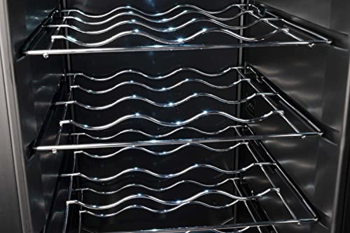 Alpina Weinkühlschrank 18 Flaschen Kapazität, Temperatur Regelbar von 11°C bis 22°C