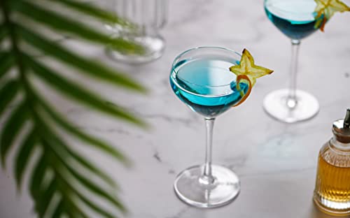 Sipour Cocktail-Gläser 4er-Set 170ml, bruchsicher & elegantes Design, Gläser-Set