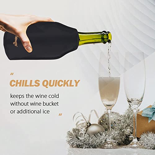 NEWGO Weinkühler Sektkühler Hülle Manschetten Flaschenkühler mit Kühlmanschette