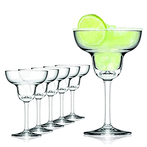 SAHM Margarita Gläser, 6er Set, 270ml, Cocktailgläser Set