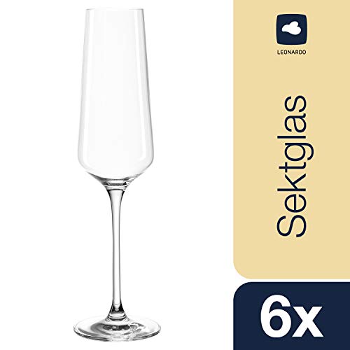 Leonardo Puccini Gläser, 18er Set, Kristallglas, je 6 für Sekt, Rotwein, Weißwein