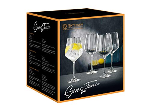 Spiegelau & Nachtmann, 4-teiliges Gin & Tonic-Set, 640ml, Höhe: 22,2cm