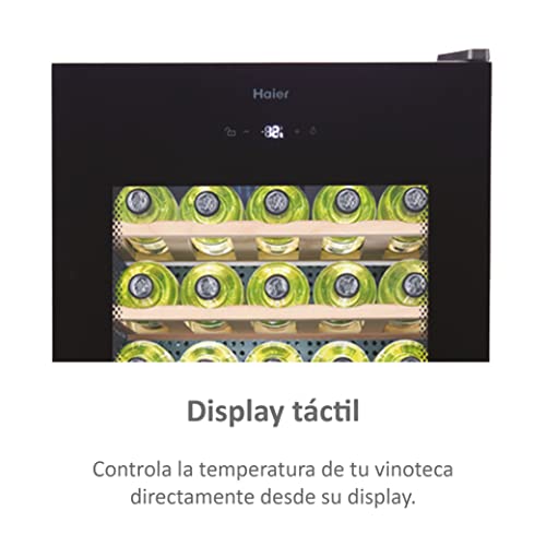 Haier Weinkühlschrank WS50GA für bis zu 50 Flaschen, Höhe 127 cm, UV-Schutz, LED-Display zur Temperaturregulierung