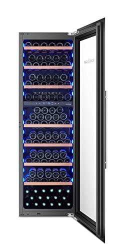 BODEGA43-100 Großer Einbau Weinkühlschrank, Weinklimaschrank mit 2 Zonen und 100 Flaschen Kapazität