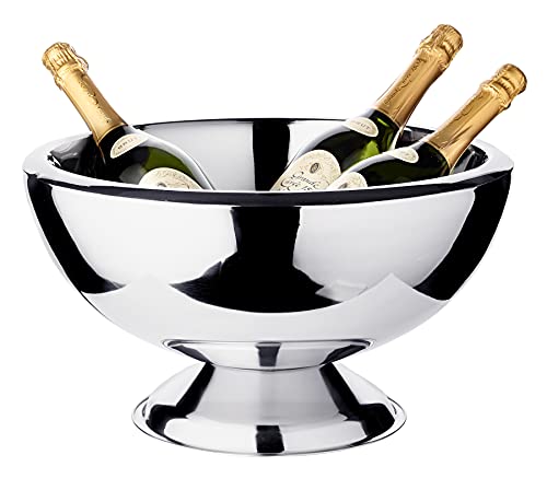 EDZARD Champagner Kühler Cadiz (Ø 43 cm, groß) aus Edelstahl