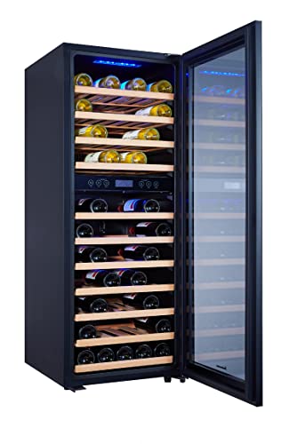 Kalamera Weinkühlschrank 2 Zonen für 73 Flaschen