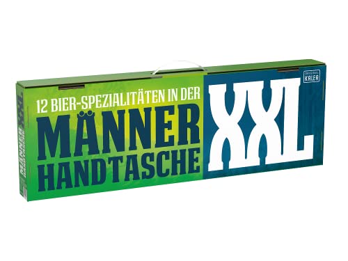 KALEA Männerhandtasche XXL, Bierset als Biergeschenk mit 12 x 0,33l Bierspezialitäten