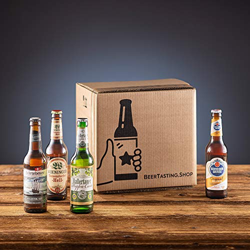 Bierset mit 12 Bieren von Privatbrauereien, Biergeschenk für Männer