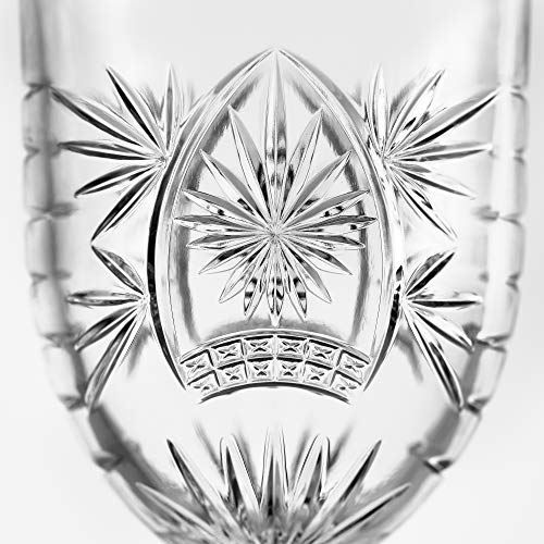 Libbey Weinglas Atik, 290ml, 6 Stück, Vintage Stern Design, Hohe Qualität