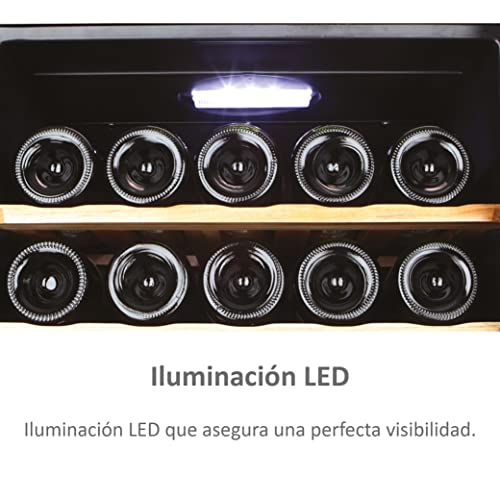 Haier Weinkühlschrank WS50GA für bis zu 50 Flaschen, Höhe 127 cm, UV-Schutz, LED-Display zur Temperaturregulierung