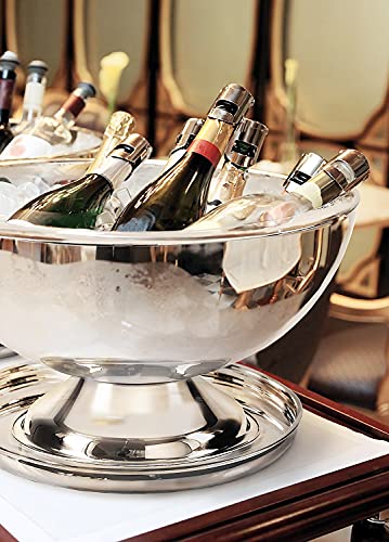 EDZARD Champagner Kühler Cadiz (Ø 43 cm, groß) aus Edelstahl