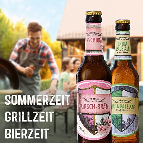 Brauerei Zwönitz ProBierPaket/Bier Set mit 16 Bieren + 2 Gläsern/Beer