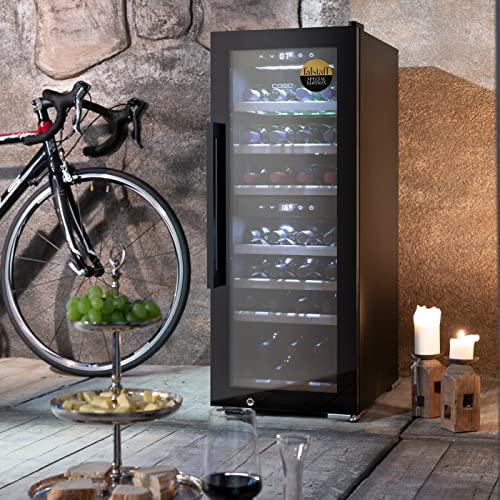 CASO WineExclusive 38 Smart - Design Weinkühlschrank für bis zu 38 Flaschen