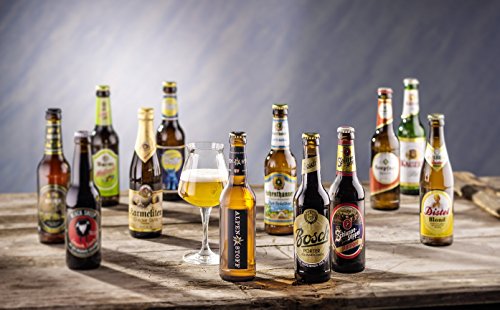 Bierset mit 12 Bieren von Privatbrauereien, Biergeschenk für Männer