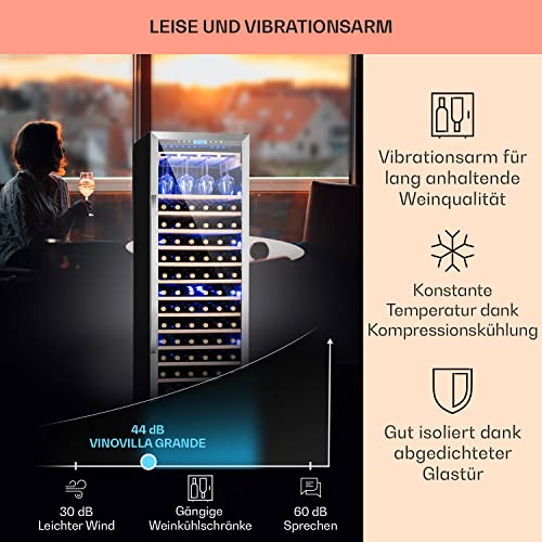 Klarstein Vinovilla Grande Duo Weinkühlschrank - Wine Fridge mit Touch-Bediensektion