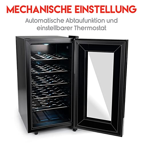 Alpina Weinkühlschrank 18 Flaschen Kapazität, Temperatur Regelbar von 11°C bis 22°C