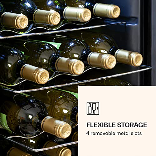 Klarstein Ultimo Uno Weinkühlschrank, Wine Fridge mit Temperaturregler: 5-8 °C, mit Touch-Bedienfeld