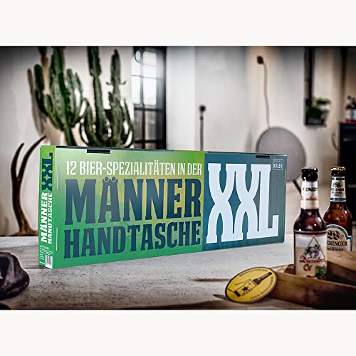 KALEA Männerhandtasche XXL, Bierset als Biergeschenk mit 12 x 0,33l Bierspezialitäten