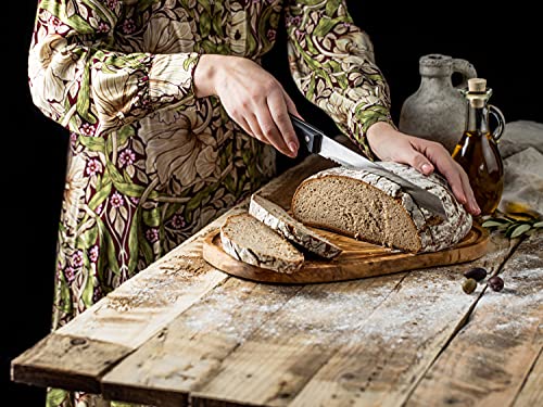 SOLTAKO Olivenholz Schneidebrett, Holzbrett, Servierbrett, Steakbrett, Käsebrett