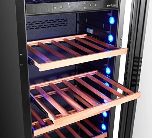 BODEGA43-100 Großer Einbau Weinkühlschrank, Weinklimaschrank mit 2 Zonen und 100 Flaschen Kapazität