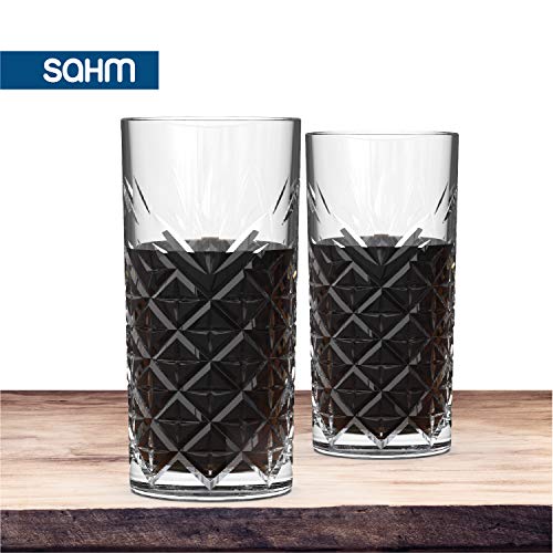 SAHM Gläser Set 6 teilig, 450ml, Trinkgläser Set, Gin Tonic Gläser