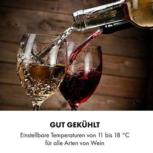 Klarstein Barolo 28 Uno Weinkühlschrank, 70 Liter und 28 Flaschen